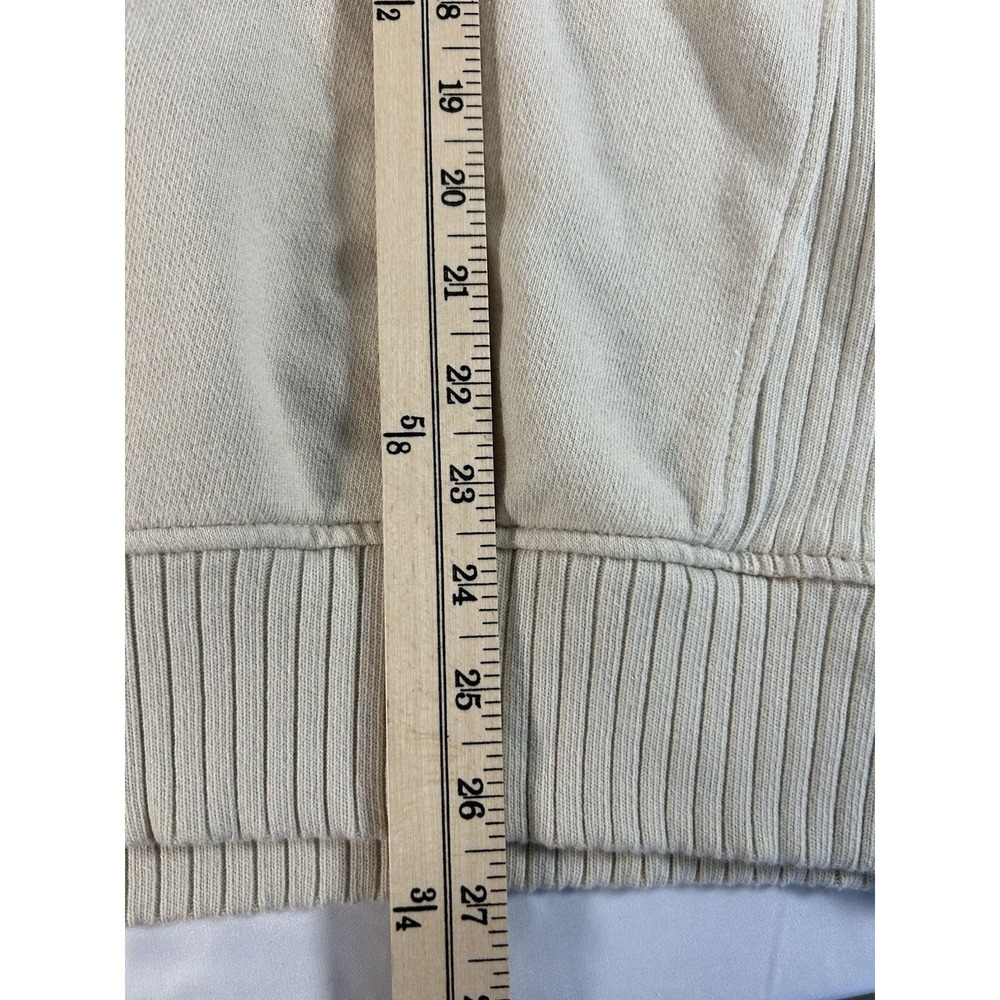 Aerie Oversized Relaxed Sweatshirt Sz S Cream Cheers Embroidered Chic Colorful - Picture 8 of 8